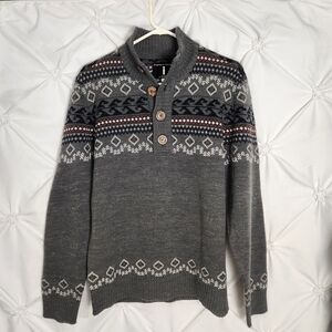 Jeans By Buffalo Henley Wool Blend Men's Sweater